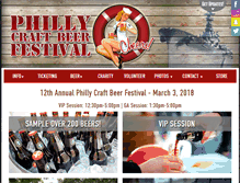 Tablet Screenshot of phillycraftbeerfest.com